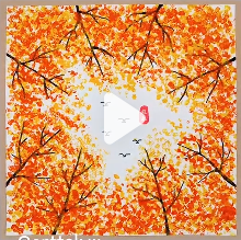 BUR-Fall Leaves Pain BUR-Fall Leaves Pain